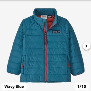 Patagonia Baby Down Sweater - Blue Down Jacket - Size 12-18mo
